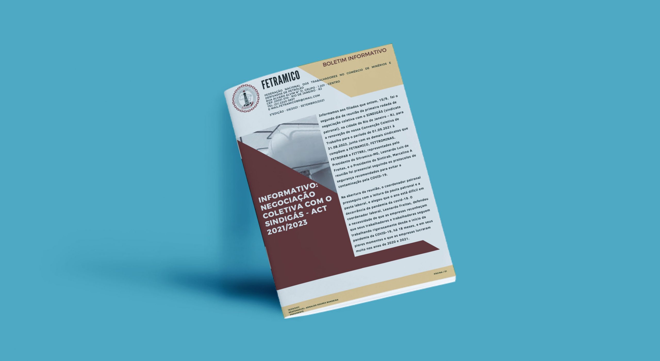 BOLETIM INFORMATIVO FETRAMICO: NEGOCIAÇÃO COLETIVA COM O SINDIGÁS – ACT 2021/2023